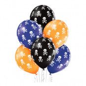 Ballonger Döskallar Halloween Premium - 6-pack