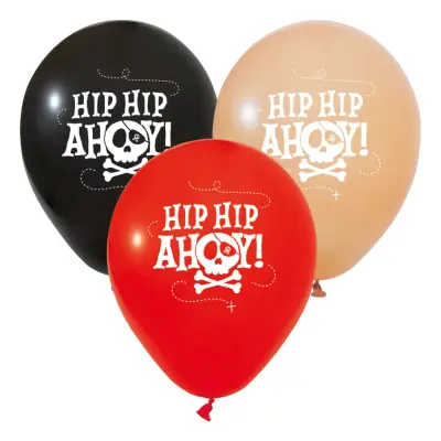 Ballonger Pirat Hip Hip Ahoy - 6-pack