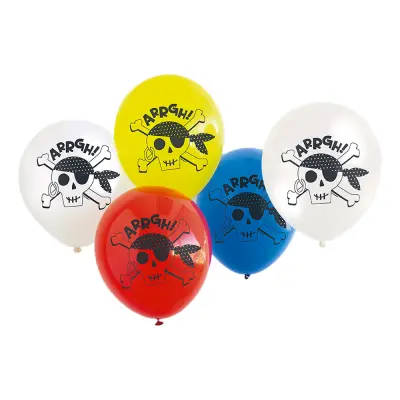 Ballonger Pirat Jolly Roger - 8-pack