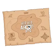 Bordstabletter Pirat Hip Hip Ahoy - 8-pack