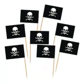 Cocktailflaggor Pirat - 50-pack