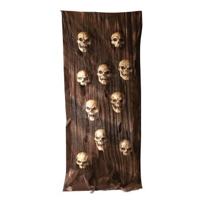 Dörrdekoration Tyg med 10 Döskallar