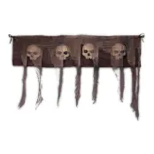 Dörrdekoration Tyg med 4 Döskallar