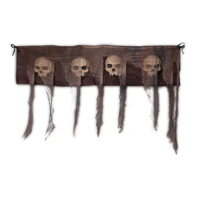 Dörrdekoration Tyg med 4 Döskallar