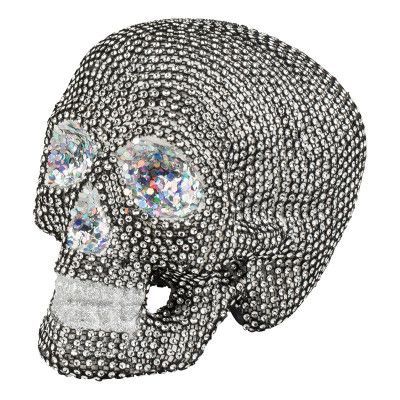 Döskalle Glitter Dekoration
