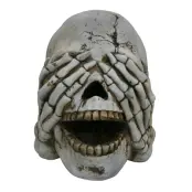 Döskalle med Händer för Ögonen