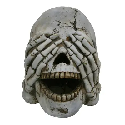 Döskalle med Händer för Ögonen