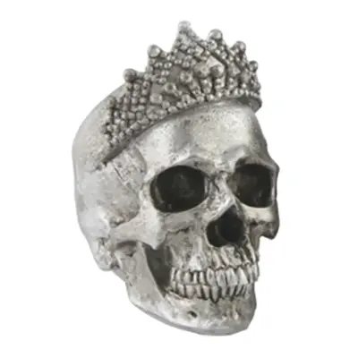 Döskalle med Krona - Silver