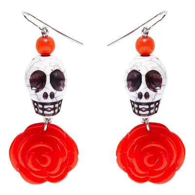 Day of The Dead Dödskalle Örhängen