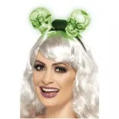 Diadem med lysande/blinkande döskallar