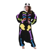 Färgglad Döskalle Kigurumi - One size