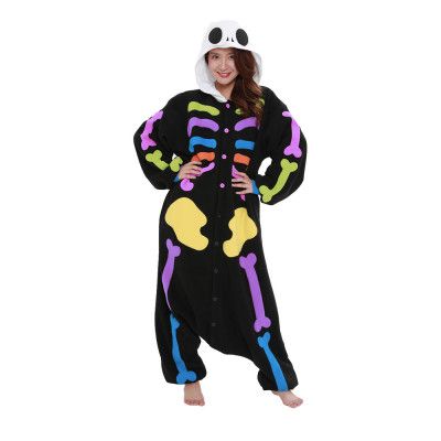 Färgglad Döskalle Kigurumi - One size