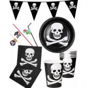 Festförpackning för 12 Personer - Pirat Födelsedagdag