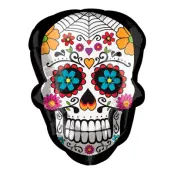 Folieballong Sockerskalle