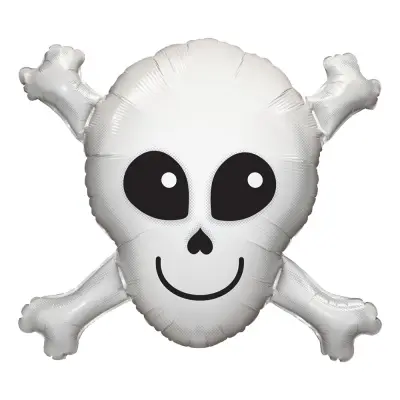 Folieballong Glad Döskalle