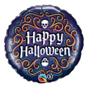 Folieballong Happy Halloween Döskalle