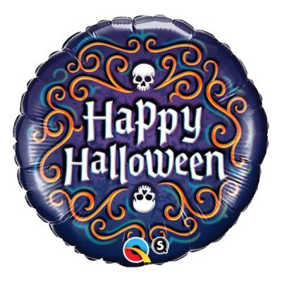 Folieballong Happy Halloween Döskalle