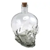 Glaskaraff Döskalle