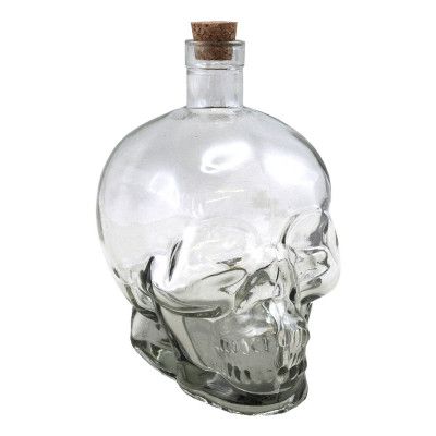 Glaskaraff Döskalle