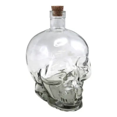 Glaskaraff Döskalle