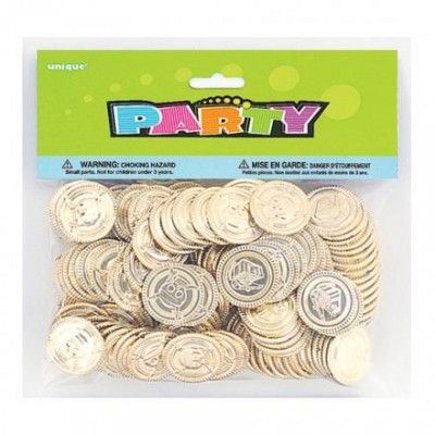 Gulddubloner Pirat - 144-pack