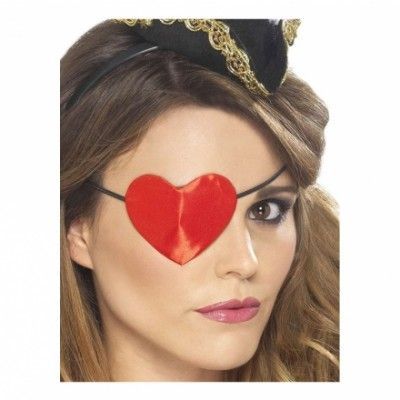 Hjärtformad Pirat Ögonlapp
