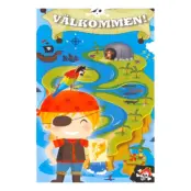 Inbjudningskort Välkommen på Piratkalas