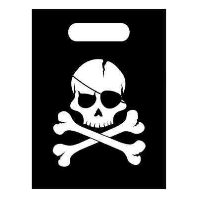 Partypåse Jolly Roger - 6-pack