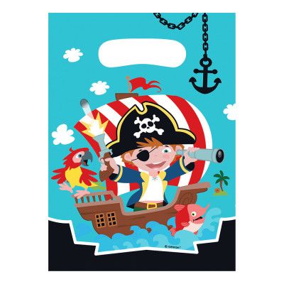 Kalaspåsar Pirat Jolly Roger - 8-pack