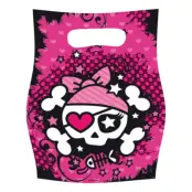 Kalaspåsar Pirat Rosa - 6-pack