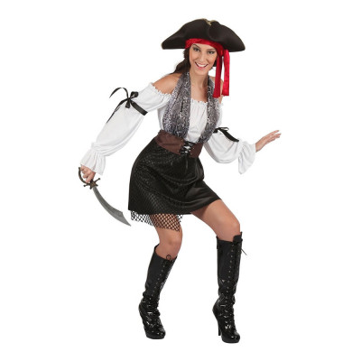 Kvinnlig Sjörövare Maskeraddräkt - One size
