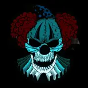 LED Mask Clown Döskalle