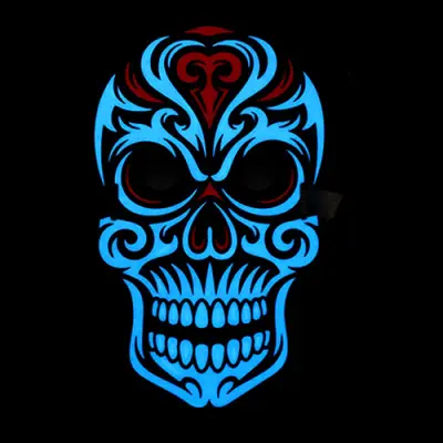 LED Mask Döskalle
