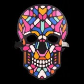 LED Mask Döskalle Flerfärgad