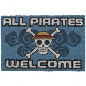 One Piece - Anime Dörrmatta - All Pirates Welcome - för  flerfärgad