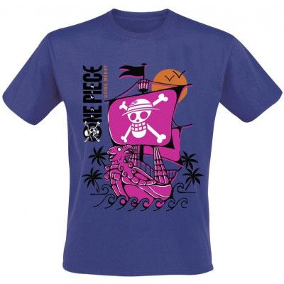 One Piece - Anime T-shirt - He´s A Pirate - S XL - för Herr - blå