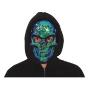 Paljettskalle Mask - One size
