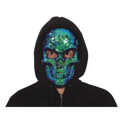 Paljettskalle Mask - One size