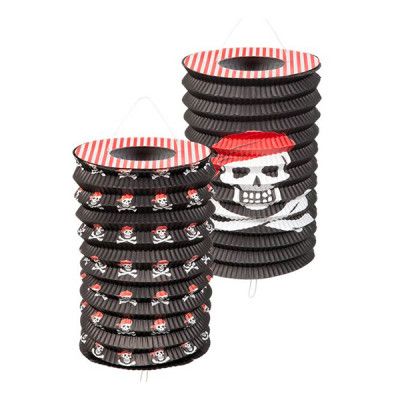 Papperslyktor Döskallar & Ben - 2-pack