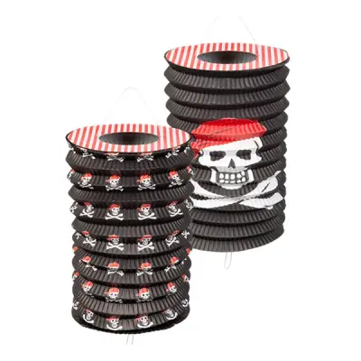 Papperslyktor Döskallar & Ben - 2-pack