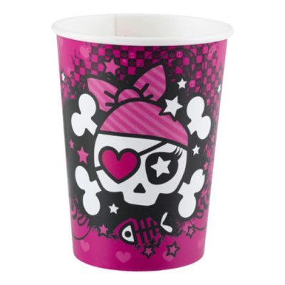 Pappersmuggar Pirat Rosa - 8-pack