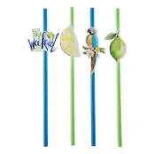 Papperssugrör Summer Time - 8-pack