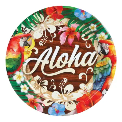 Papperstallrikar Aloha - 6-pack