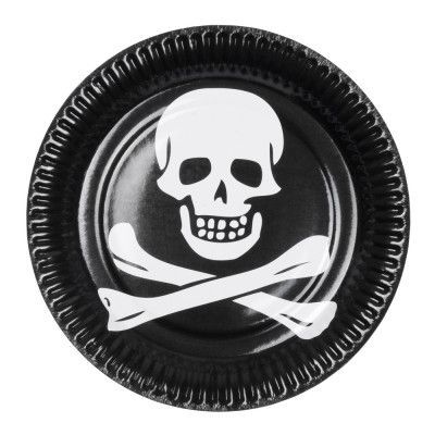 Papperstallrikar Pirat - 6-pack