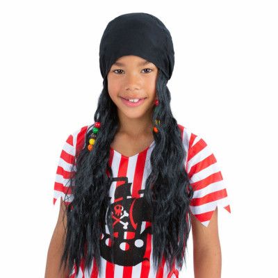 Pirat Bandana för Barn med Hår - One size