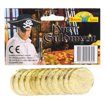 Pirat Guldmynt - 12-pack
