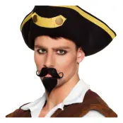 Pirat Mustasch med Skägg