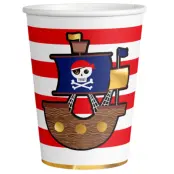 Pirat Pappersmugg 8-pack