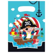 Pirat Partypåsar Plast 8-pack