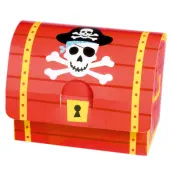 Pirat Skattkista Papper 8,2x10,7x6,3 8-pack